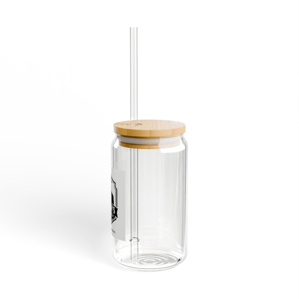 16oz Sipper Glass for Iced Coffee & Cold Beverages — Clear Drinkware