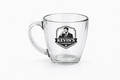 Engraved Glass Coffee Mug — 'Kevin's Coffee' Tapered 15.5 oz